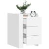 VidaXL Bedside Table White 45x50x65 Cm Engineered Wood, Bedside Cabinet, Side Table, Bed Cabinet, Cabinet of 848304