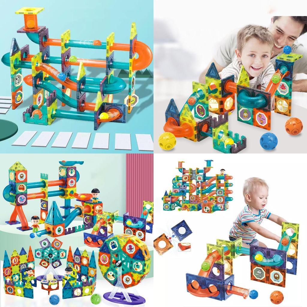 Magnetic Lighting Building Blocks With Multicolor Educational Design**