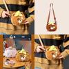 Plush Bear Crossbody Bag For Girls Cute Cartoon Keychain Accessory