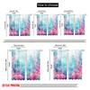 2pcs,2D plane printing Pattern Curtains Coral Dreamscape Polyester Woven (without rod) Decorations Inside Ldeal for Home &