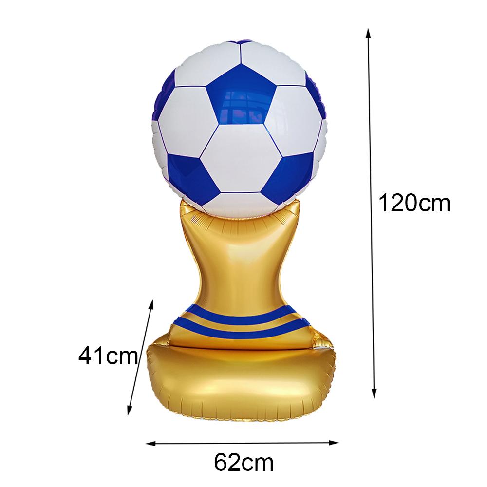 3D Standing Soccer Trophy Foil Balloon for Kids Football Soccer Theme Birthday Party Baby Shower Decoration Sport Party Supplies