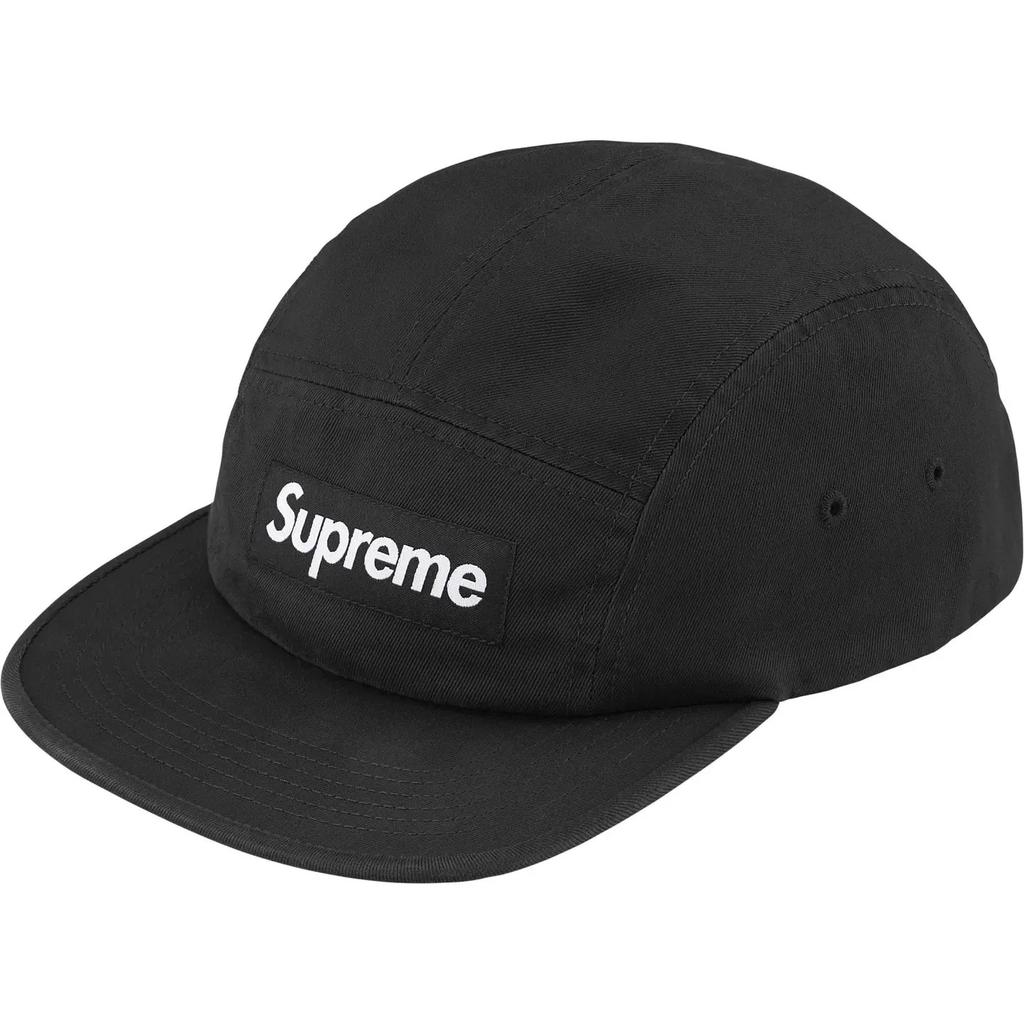 Supreme Washed Chino Twill Camp Cap (26SS) Black