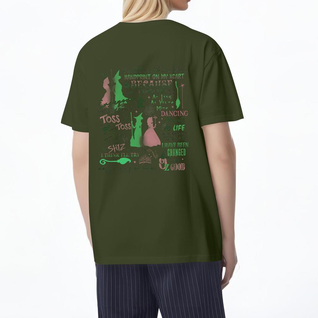 Women's Fashionable And Casual Long Sleeve Printed Short-Sleeved Top