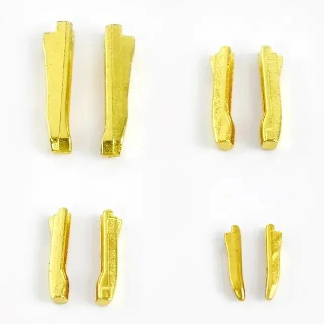 Meetee 20Sets 3# 5# 8# 10# Metal U Shape Zippers Stopper Zipper End Lock for Sewing Bag Clother Zips Repair Kit DIY Accessories