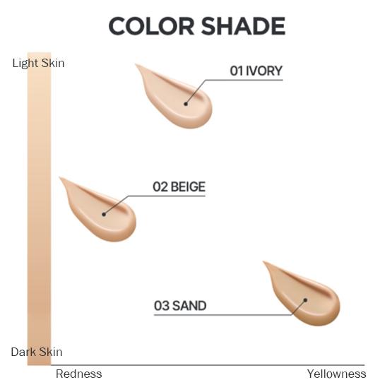 JUNGSAEMMOOL Pánský zeštíhlující polštář Nuder (3 barvy) SPF 50+ PA++++ 15g