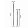 Folding Table Support Rod Stainless Steel Support Foot Furniture Support Legs Adjustable Height Desk Support Foot Stand Cabinets