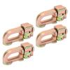 4Pcs L Track Double Stud Tie Down Fitting Carbon Steel L Track Rail Double Stud Fitting for Truck Bed Trailer   Control Pickup RV ATV