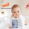 50 Stück Baby-Ohrenschmalzentferner-Stäbchen Klebende Wattestäbchen Einzeln verpackt Ohrlöffel Sicher Feine Papierachse Wattestäbchen