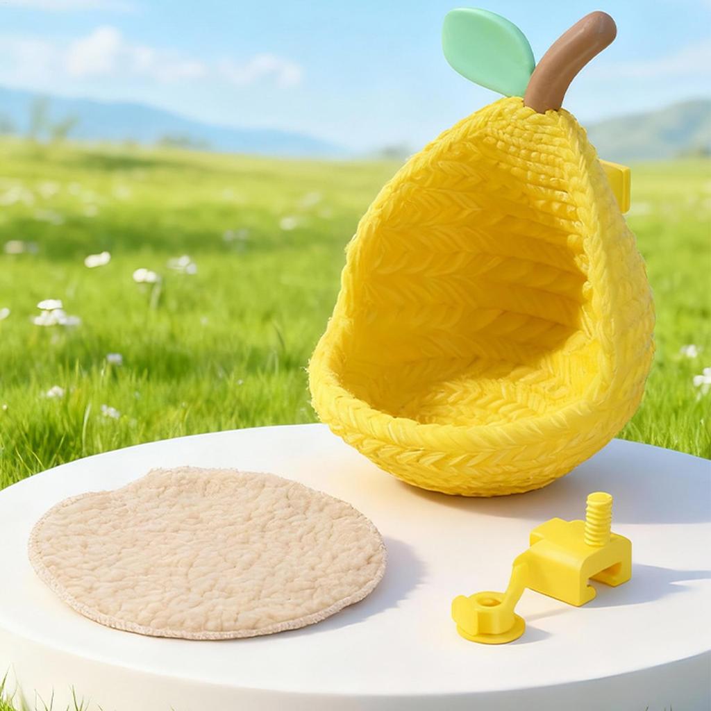 Bird Nest Pear Shape Cockatiel House With Cotton Pad Bird House For Cage Lovebird Canary Finch Parrot Conure Cockatiel Winter