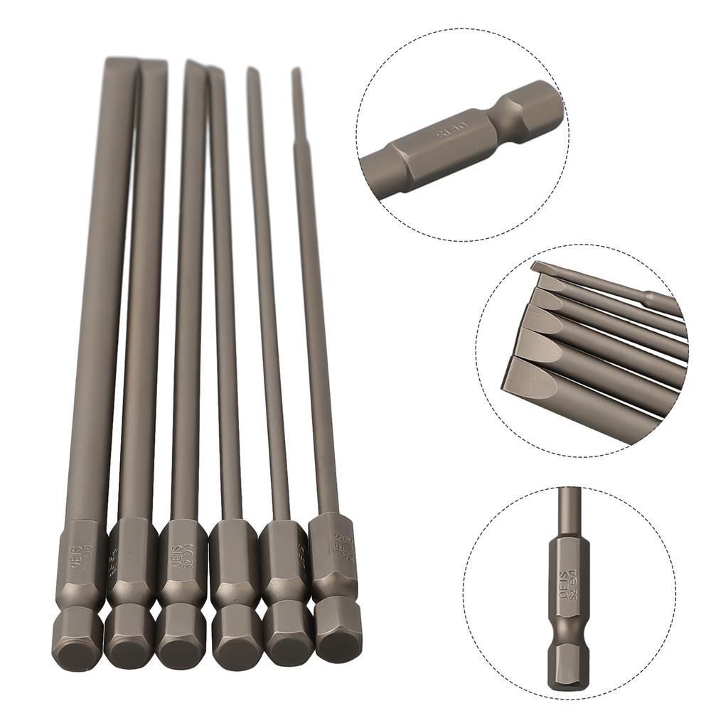 Alloy Steel Hand Drill SL SL Slotted Screwdriver Bits Set