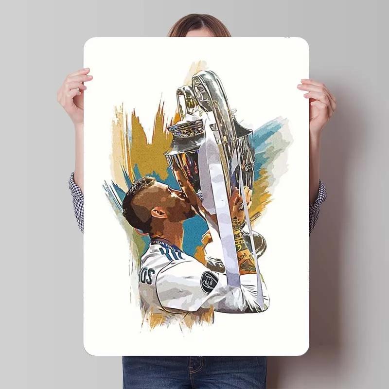 Sergio Ramos Metal Sign Sports Poster Room Decoration Man Cave Vintage Tinplate Sign Plaque for Wall Art Decoration Retro Home