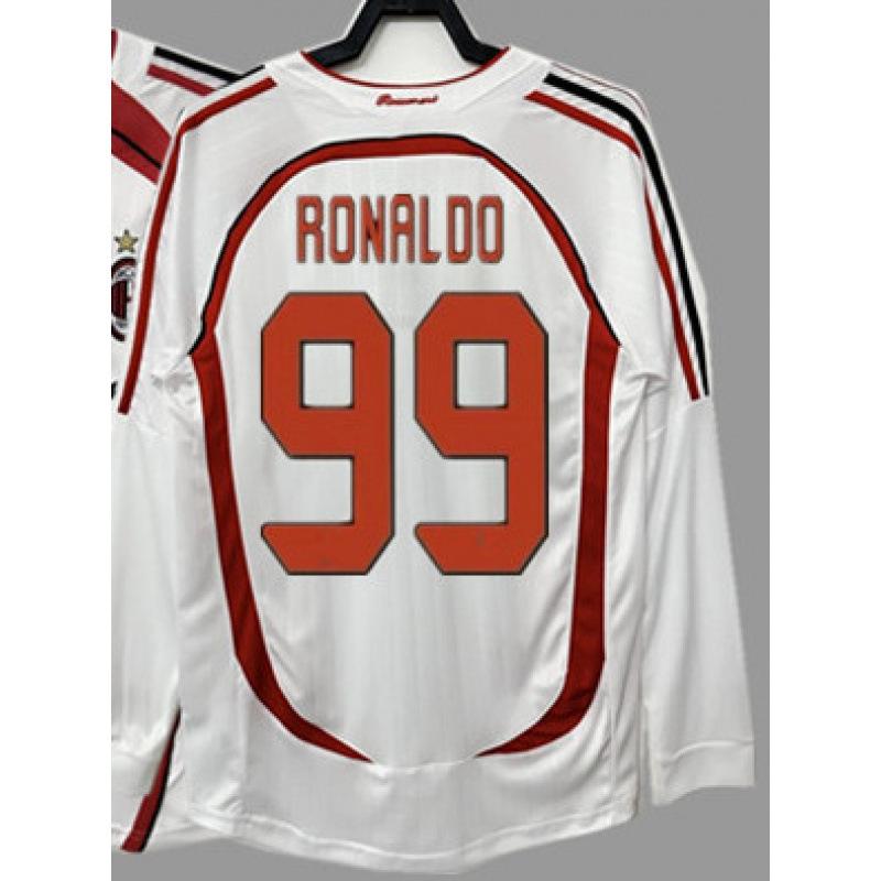 Nacionalinė M/S/AC retro futbolo uniforma klasikinė nostalgiška replika Tailandiška versija trumpomis rankovėmis sportinė apranga