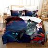 3D Genshin Impact Xiao Anime Bedding Set Duvet Cover Bed Set Quilt Cover Pillowcase Comforter King Queen Size Boys Adult Bedding