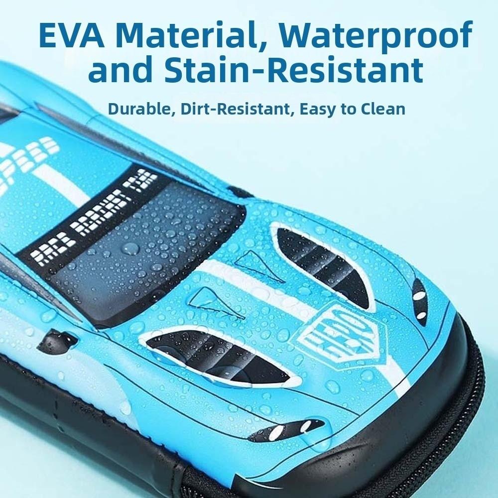 Cartoon Auto Potloodtas Drukbestendige 3D Pennen Organizer Opbergvak voor Pennen Meisjes