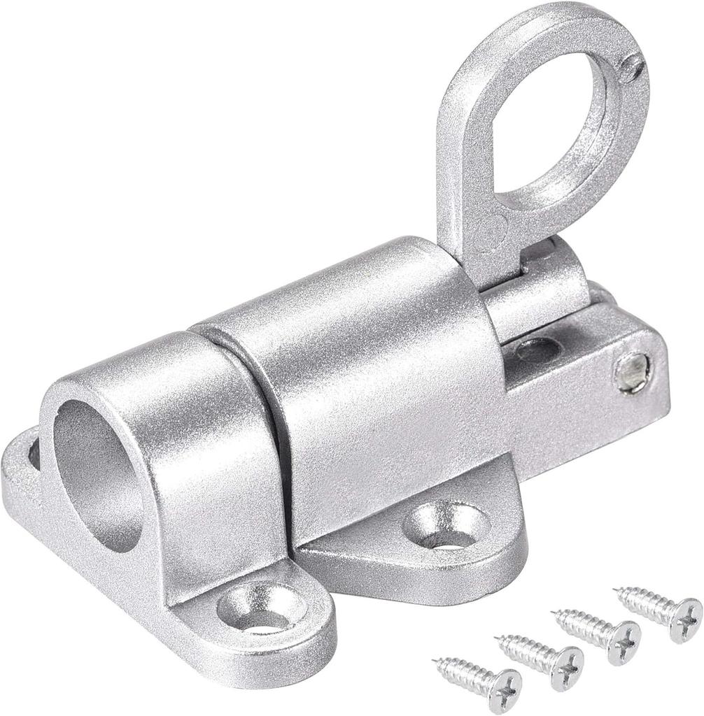 Multi-purpose Spring Door Window Bolt Lock Automatic&Self-closing Security Durable Bounce Mechanism with Safety Pull Ring Latch