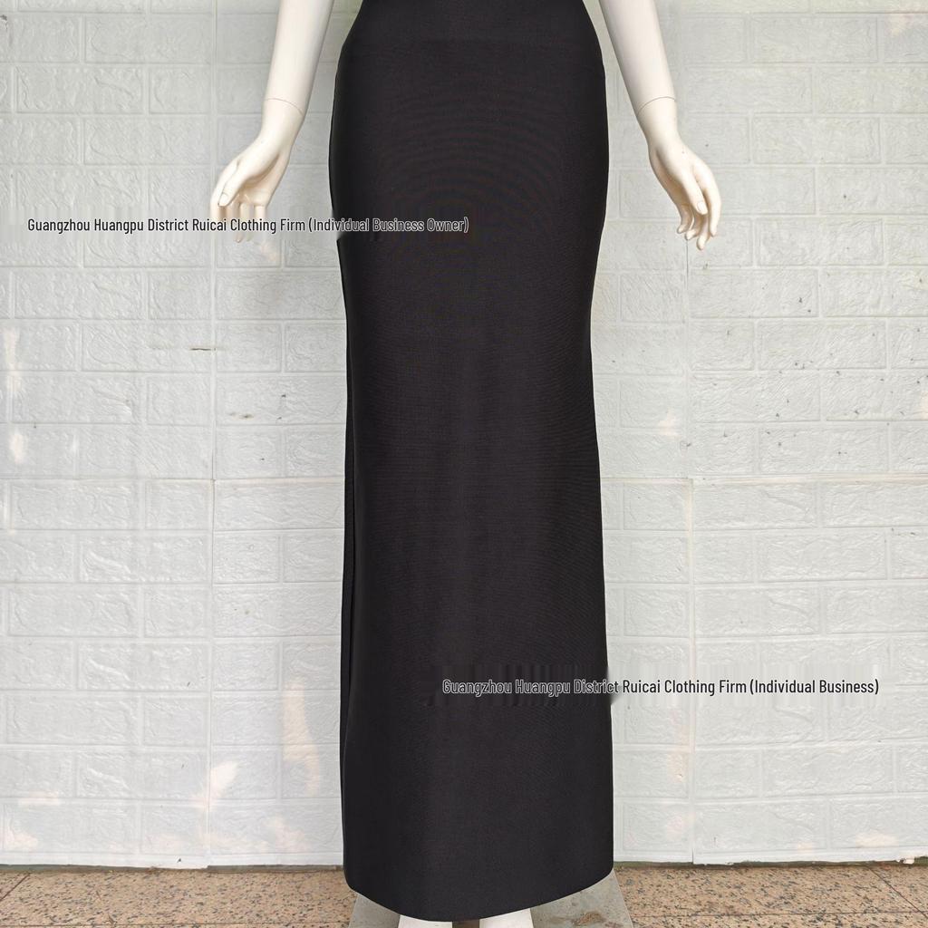 Rochie de seară elegantă franțuzească cu bandaj cu perle mărgelate 2025