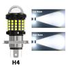 Lâmpadas de Farol de LED H4 para Motocicleta Feixe Alto/Baixo BA20D 3030 60SMD Super Brilhante Luz para Moto Acessório de Motocicleta Farol 6000K 12V