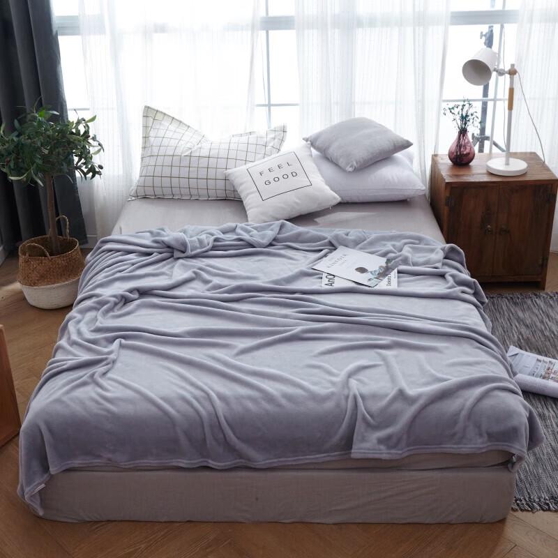 BGM Soft Solid Color Multifunctional Fleece Blanket