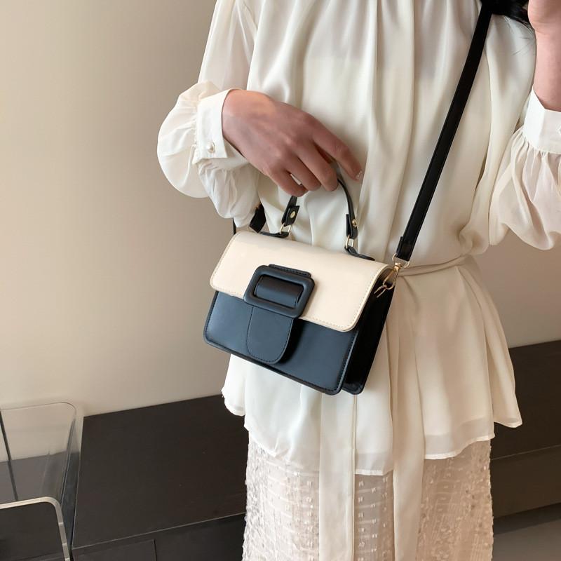 Wholesale Fashionable Small Square Bag With Contrast Stitching For Women