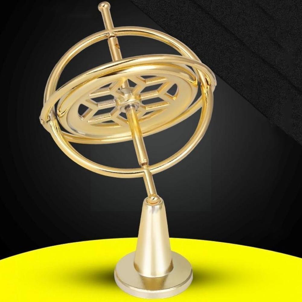 Self-Balancing Gyroscope Anti-Gravity Decompression Educational Toy Six Generations Colorful Finger Gyroscope Gift For Kids T7X2