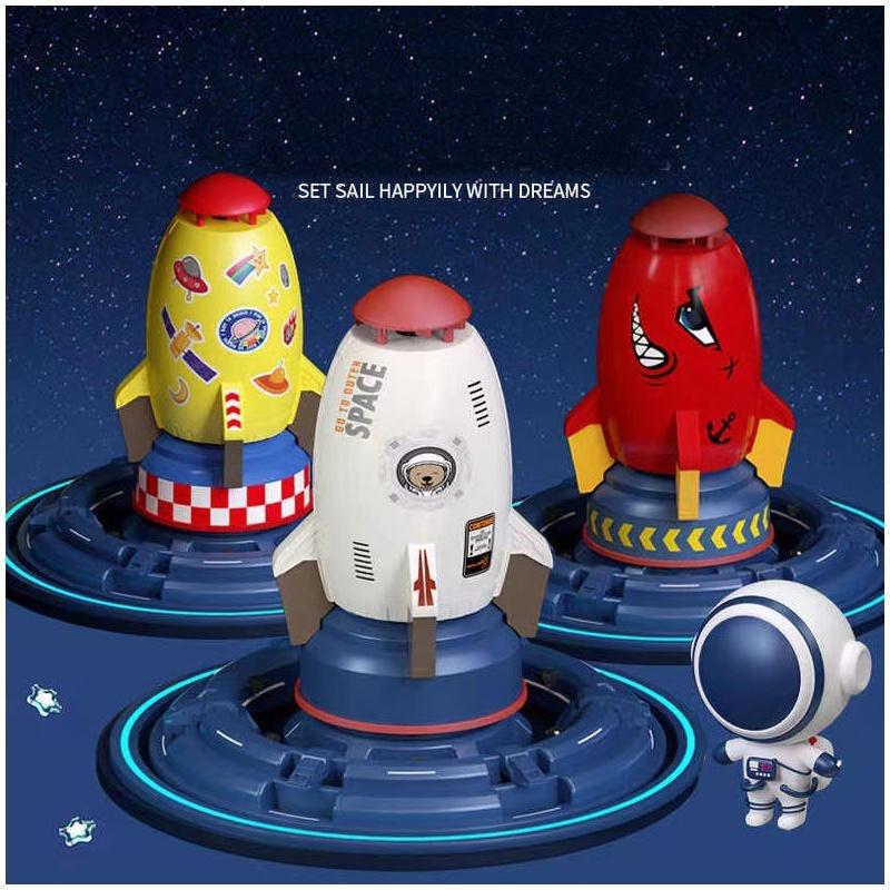 Conjunto de Brinquedos Aspersor de Água Foguete Espacial para Crianças