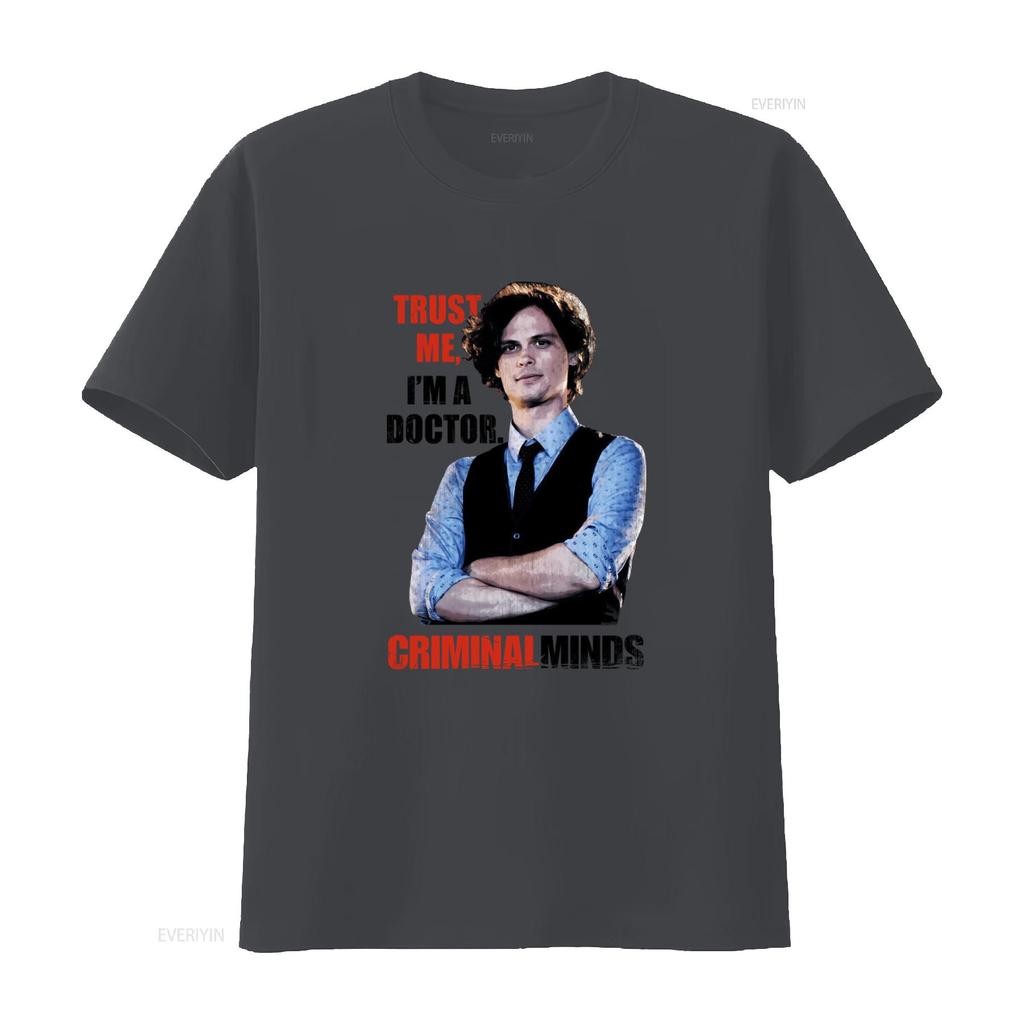 Criminal Minds Vertrau mir, ich bin Arzt T-Shirt Baumwolle TV-Serie Fan vintage Gewaschen Atmungsaktiv Leicht Weich Grafik Stilvoll
