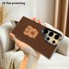 Phone Case: 2D Flat Samsung Galaxy A34 A35 M05 M06 S20 S22 S21 FE Plus 5G Protective Case, Couple Style, Dark Brown Starry Capybara, Christmas and Hal