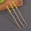100Pcs/Pack Fruit Fork Cocktail Stick Bamboo Skewers Candied Haws Sticks