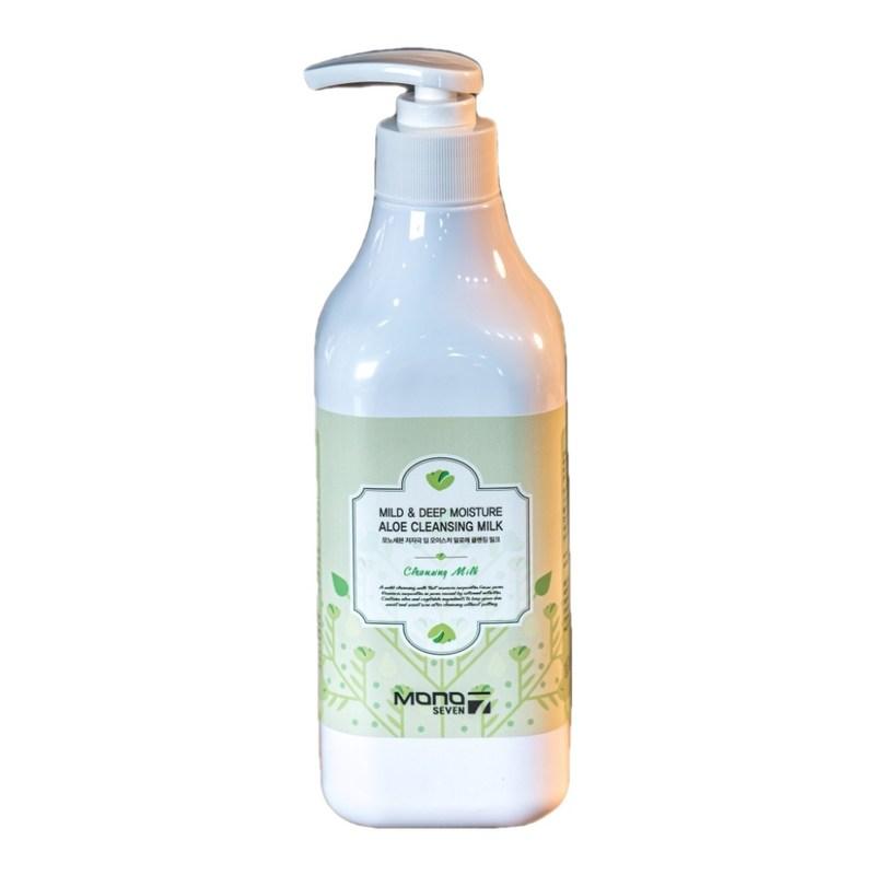 Mono7 Hypoallergenic Deep Moisture Aloe Cleansing Milk, 500ml, 1 Pcs