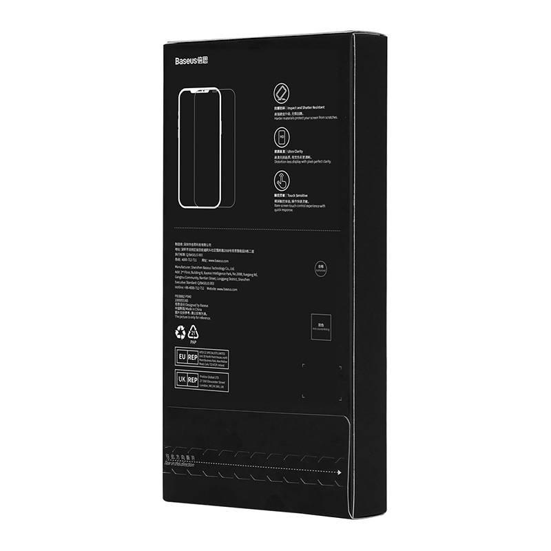 Szkło Hartowane Baseus 0.4Mm Corning Hd Iphone 12 Pro Max + Zestaw Czyszczący