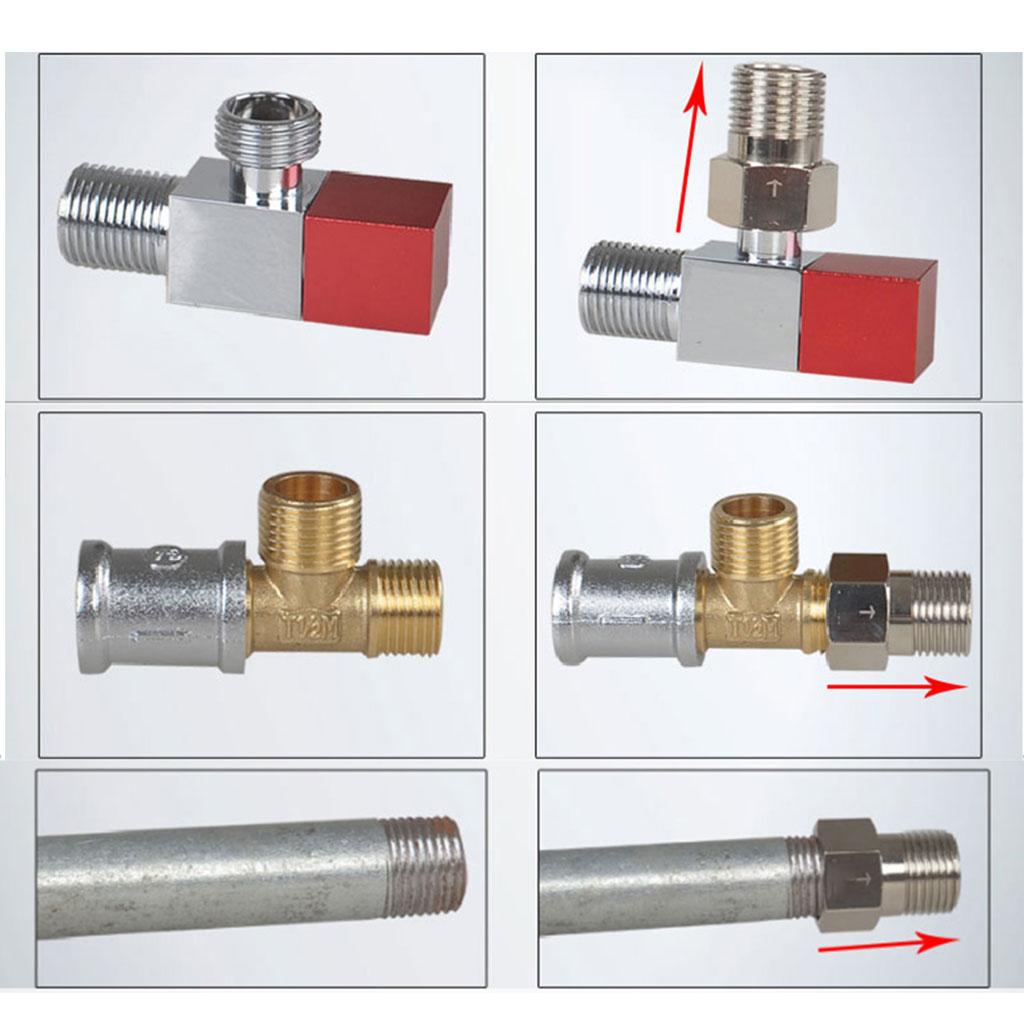 1/2''One Way Non-return Check for Valve Copper Threaded Check for Valve for Prevent Backflow of Toilet Water Corrosion R