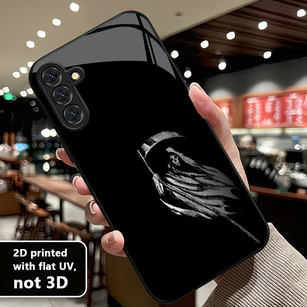 Man Death Life gods PhoneCase Glass PhoneCase for Samsung Galaxy S26 S25 S24 S23 S22 S21 FE Ultra Plus Dropresistant