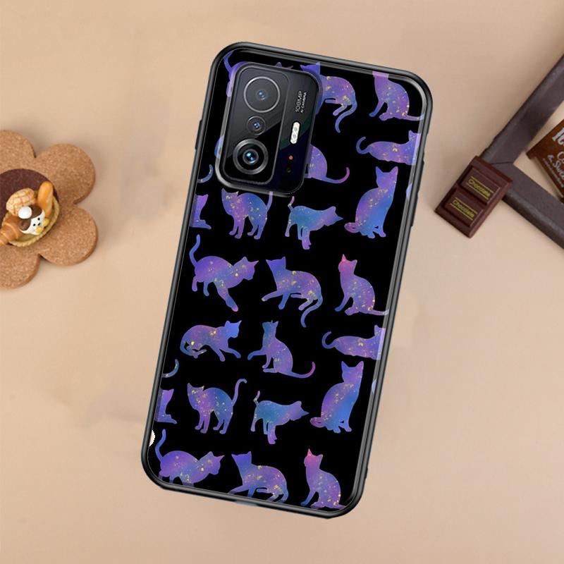 Space Happy Cats Case For Xiaomi POCO X7 X6 Pro X3 X5 M6 F3 F5 F6 Pro 11T 12T 13T 14T Pro 13 14 Ultra Cover