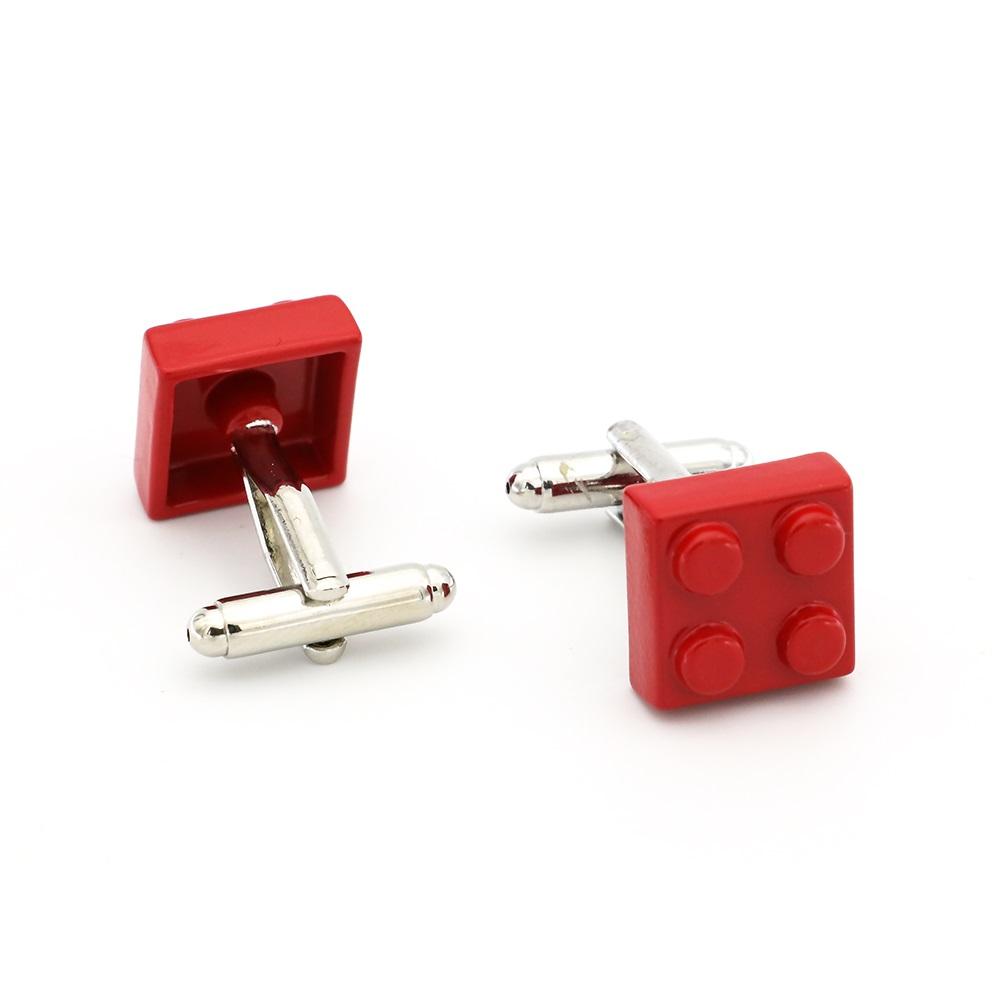 Gemelli Blocco Design Mattoncini Multicolore Blu Rosso Nero 9 Opzioni di Colore Rame Novità Gemelli Grossista Dettaglio