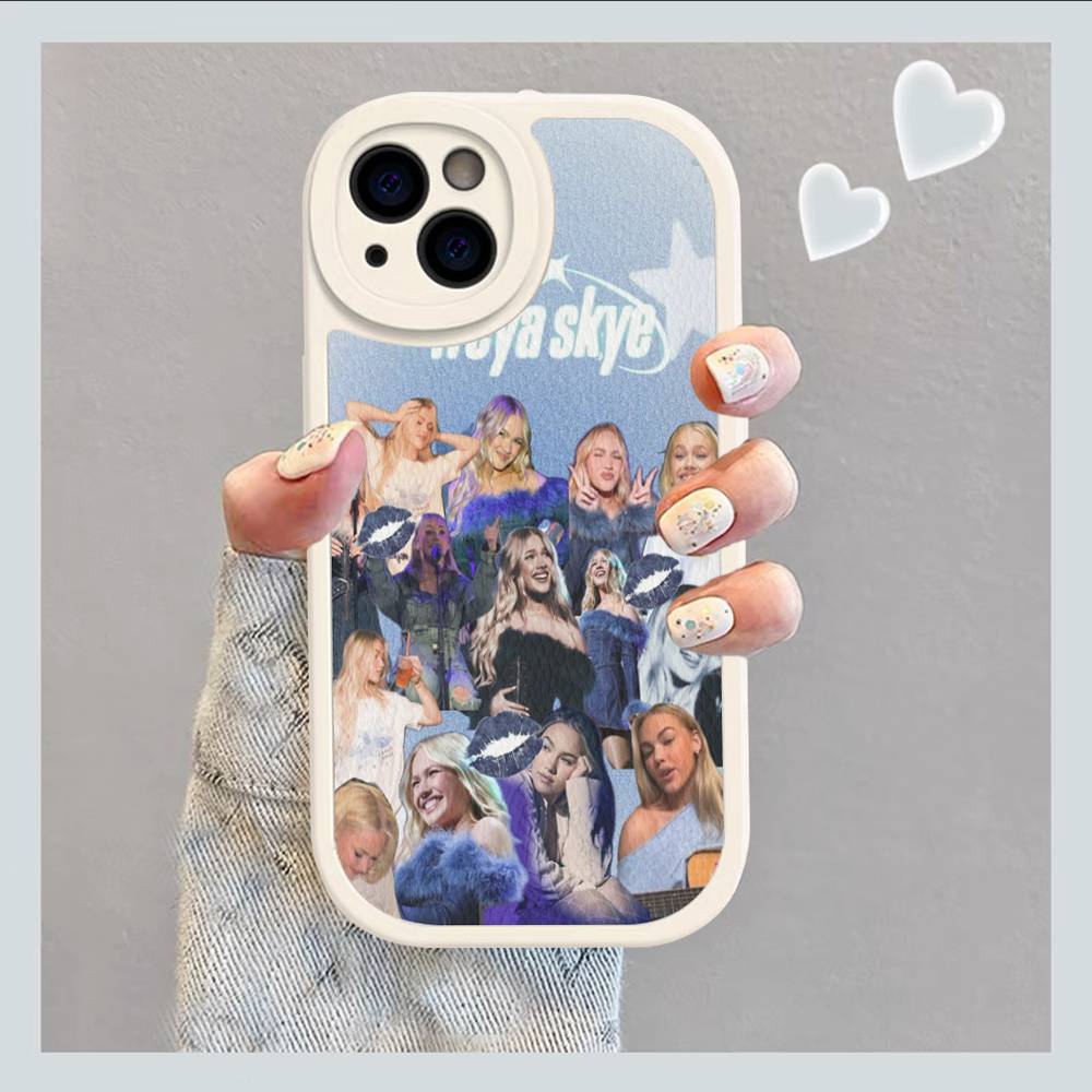 F-Freya Singer Skye Handyhülle für iPhone 11 12 13 14 15 16 Pro Max Mini Plus Weiche Lederhülle