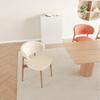 2Pcs Solid Color Jacquard Stretch Split Wood Chair Slipcovers C-Shaped Backrest Chair Cover Home Decor Dustproof Seat Protector