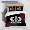 OGC Nice FC Bedwäsche-Set 3-teilig Atmungsaktiver Bettbezug mit Kissenbezügen Dekorative Bettwäsche für Schlafzimmer Zuhause