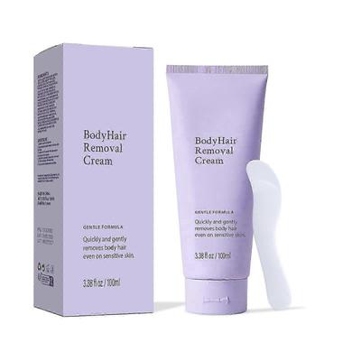 Körperenthaarungscreme mit Spatel-Applikator, Sanfte Formel, Sicher für empfindliche Haut 100ml