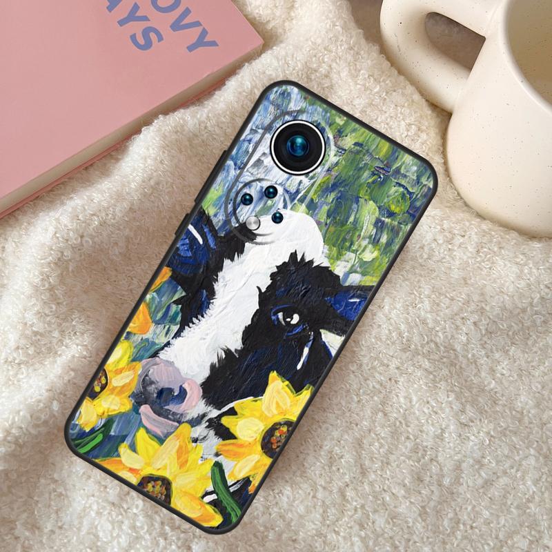 Cute Highland Cow Funda For Huawei P20 P30 P40 P60 Pro P Smart Nova 9 5T Honor Magic5 Lite X8 X9 a 50 70 Case