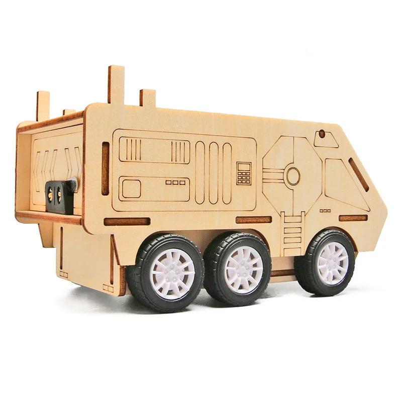 Physik Technik Gadget Kinder Wissenschaftsspielzeug Elektrisches gepanzertes Auto Lernspielzeug für Kinder Bastelset G86