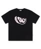 ESCAPEFROM Purple Escf Fruit Stamp Print Oversized Short Sleeve T-Shirt Black