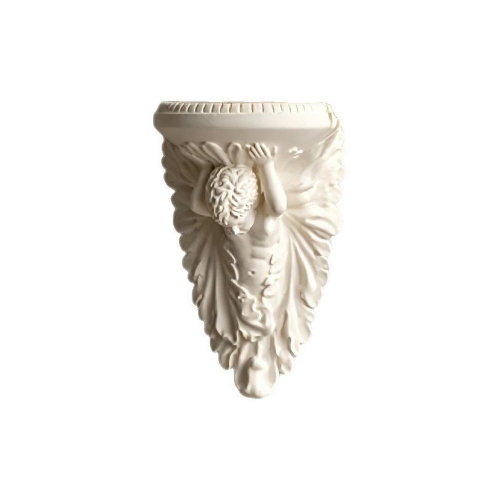 3D Printed Angel Floating Shelf European Style Decorative Wall Bracket Wall Storage Rack  Entryway