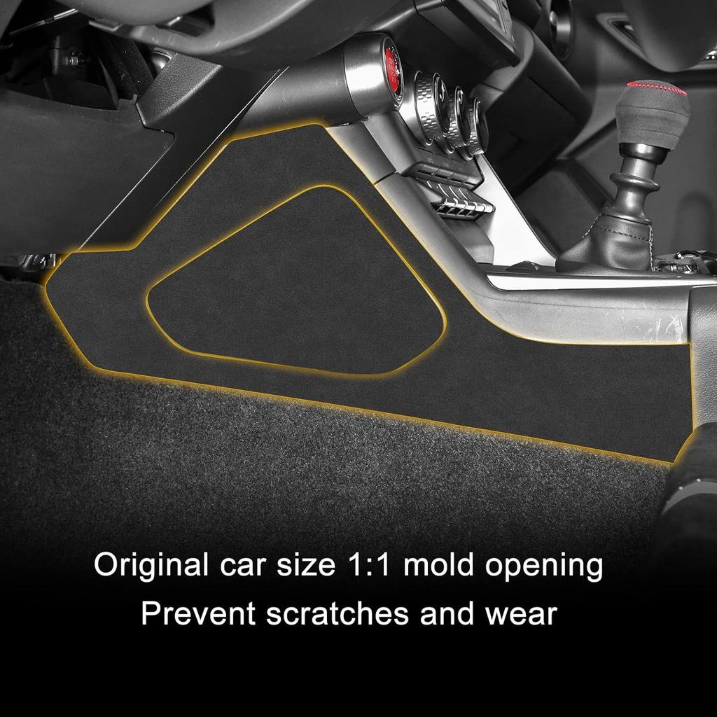 KUNGKIC for Toyota GR86 Subaru BRZ 2021 2022 2023 2024 2025 Center Console Side Panel Cover 9002 Color Italian Suede Sticker Protector Interior