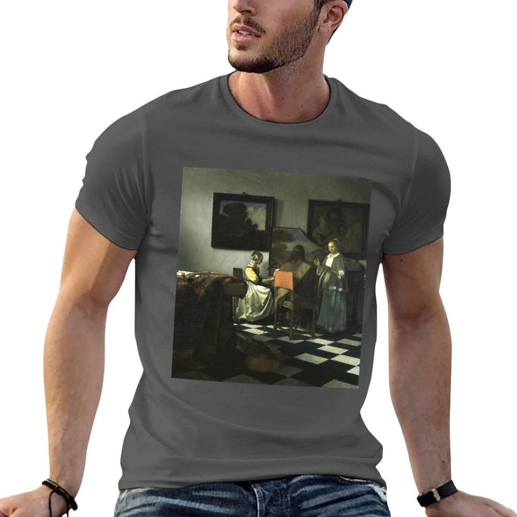 Stolen Art The Concert By Johannes Vermeer Tshirt T Shirts With Prints Funny T Shirts Dark Humor Unisex T Shirts Cotton Tshirt