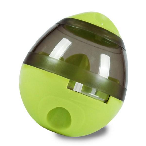 Dingdong Pet Dinosaur Egg Snack Ball 9.5 X 12.5 Cm, Green, 1 Piece
