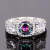 CopperPrincess Colored Cubic Zirconia Wedding Ring for Women Luxury Female Accessories Newly Designed Jewelry