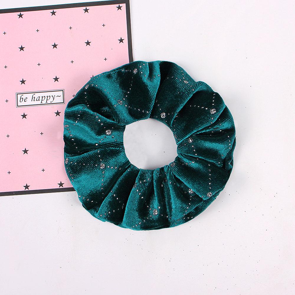 Velvet Nail Pearl Scrunchie Women Elastic Hair Rubber Bands Accessories Gum For Women Girls Ties Hair Ring Rope Ponytail Holder