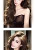 Korean Style Invisible Full Wig for Women - Realistic Scalp, Long Curly Waves, Traceless Fit