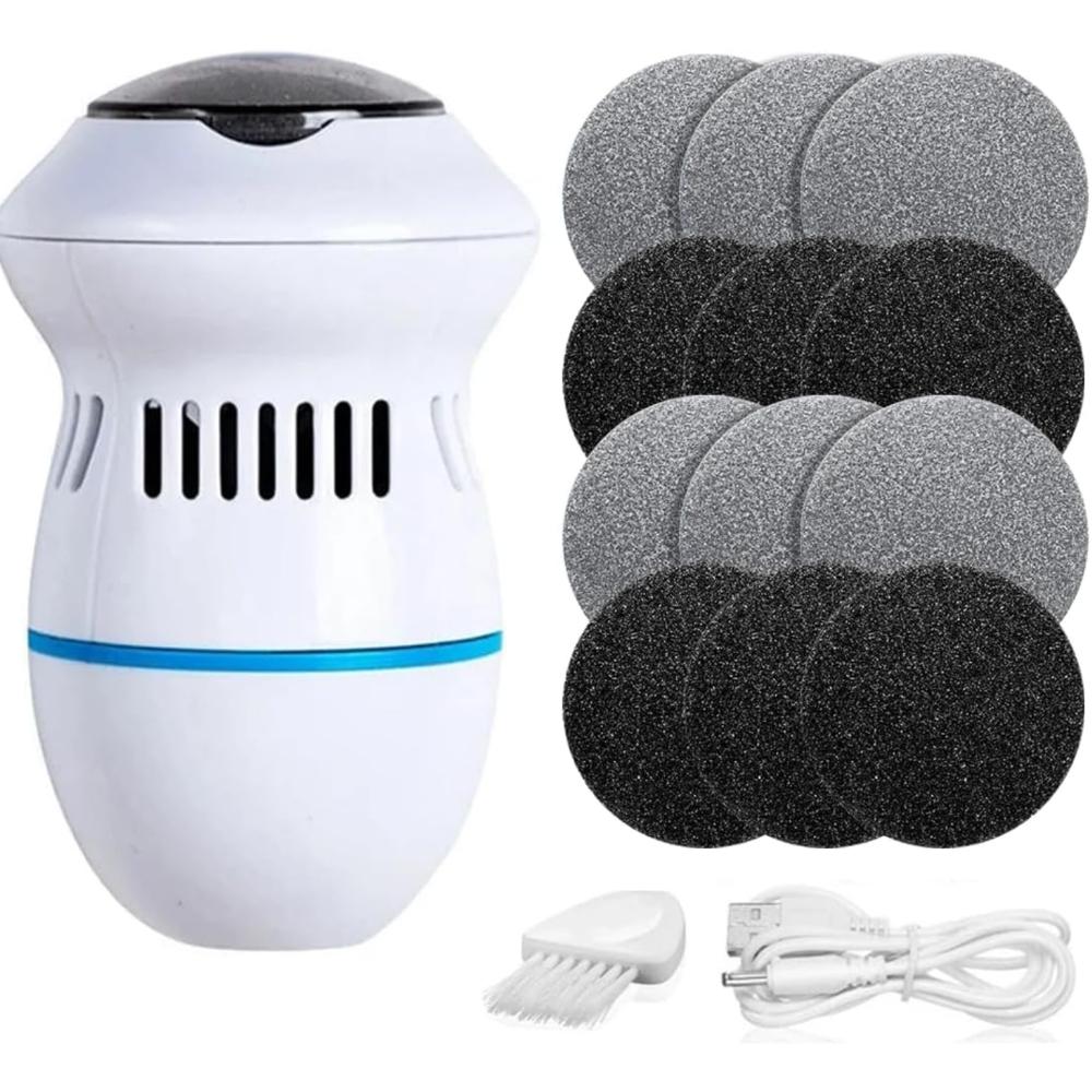 

Electric Foot Grinder Adjustable Foot File Dead Skin Remover USB Electronic Vacuum Adsorption Foot Grinder for Rasps Pedicure Tools белый