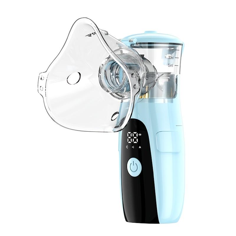 

Портативный сетчатый небулайзер Ручной ультразвуковой ингалятор для взрослых и детей Перезаряжаемый Тихая работа Легко чистить Для дома и путешествий синий